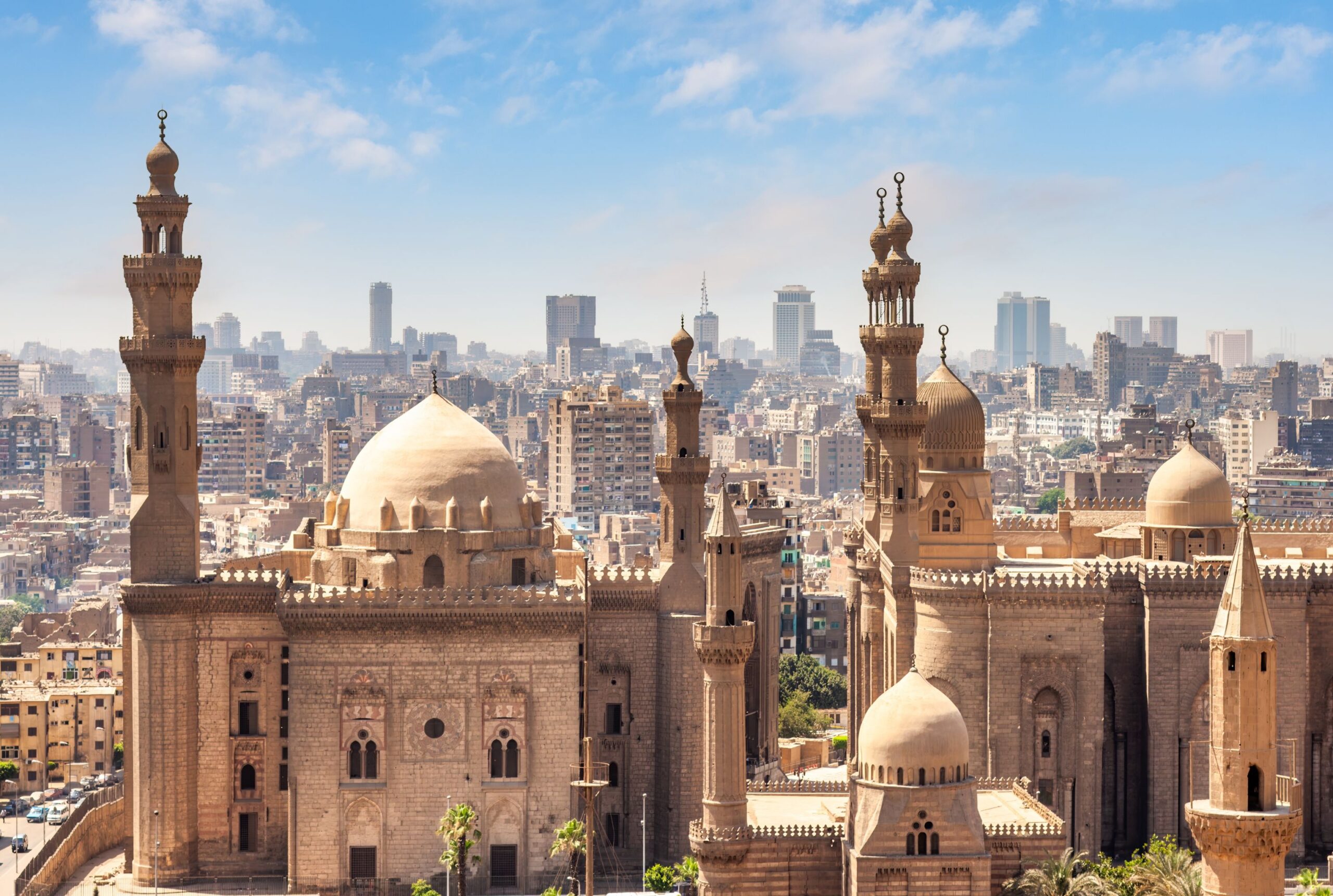 Aerial,View,Of,Cairo,,Egypt,Skyline,On,A,Hazy,Day,
